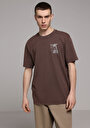 thumb-Показати інформацію про Футболка З Коротким Рукавом Чоловіча Коричнева