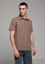thumb-Показати інформацію про Поло З Коротким Рукавом Чоловіче Коричневе