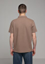 thumb-Показати інформацію про Поло З Коротким Рукавом Чоловіче Коричневе
