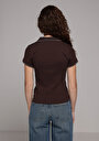 thumb-Показати інформацію про Футболка З Коротким Рукавом Жіноча Коричнева  Cl1079330