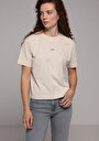 thumb-Показати інформацію про Футболка З Коротким Рукавом Жіноча Бежева  Cl1079348