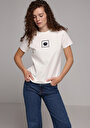 thumb-Показати інформацію про Футболка З Коротким Рукавом Жіноча Біла