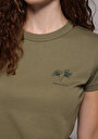 thumb-Показати інформацію про Футболка З Коротким Рукавом Жіноча Зелена  Cl1079772
