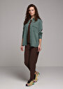 thumb-Показати інформацію про Сорочка З Довгим Рукавом Жіноча Зелена  Cl1078737