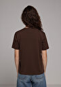 thumb-Показати інформацію про Футболка З Коротким Рукавом Жіноча Коричнева