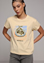thumb-Показати інформацію про Футболка З Коротким Рукавом Жіноча Жовта