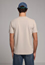 thumb-Показати інформацію про Футболка З Коротким Рукавом Чоловіча Бежева
