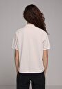 thumb-Показати інформацію про Теніска Поло З Коротким Рукавом Жіноча Бежева
