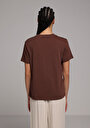 thumb-Показати інформацію про Футболка З Коротким Рукавом Жіноча Коричнева  Cl1078623