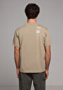 thumb-Показати інформацію про Футболка З Коротким Рукавом Чоловіча Бежева