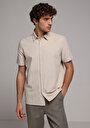 thumb-Показати інформацію про Сорочка З Коротким Рукавом Чоловіча Бежева  Cl1078375