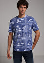 thumb-Показати інформацію про Футболка З Коротким Рукавом Чоловіча Блакитна