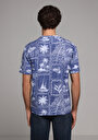 thumb-Показати інформацію про Футболка З Коротким Рукавом Чоловіча Блакитна