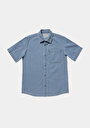 thumb-Показати інформацію про 034 Denim Chino Сорочка З Коротким Рукавом Чоловіча