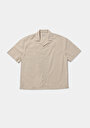 thumb-Показати інформацію про Сорочка З Коротким Рукавом Чоловіча Бежева