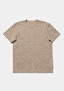 thumb-Показати інформацію про Футболка З Коротким Рукавом Чоловіча Бежева