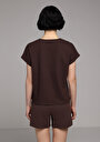 thumb-Показати інформацію про Футболка З Коротким Рукавом Жіноча Коричнева