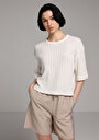 thumb-Показати інформацію про Светр Із Коротким Рукавом Жіночий Бежевий