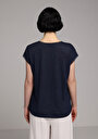 thumb-Показати інформацію про Блуза З Коротким Рукавом Жіночий Синя