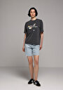 thumb-Показати інформацію про Футболка З Коротким Рукавом Жіноча Сіра