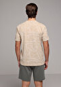 thumb-Показати інформацію про Футболка З Коротким Рукавом Чоловіча Бежева