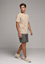 thumb-Показати інформацію про Футболка З Коротким Рукавом Чоловіча Бежева