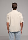 thumb-Показати інформацію про Сорочка З Коротким Рукавом Чоловіча Бежева