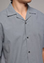 thumb-Показати інформацію про Сорочка З Коротким Рукавом Чоловіча Сіра