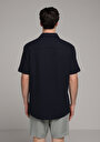 thumb-Показати інформацію про Сорочка З Коротким Рукавом Чоловіча Синя