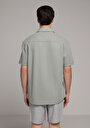 thumb-Показати інформацію про Сорочка З Коротким Рукавом Чоловіча Зелена