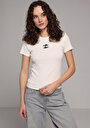thumb-Показати інформацію про Футболка З Коротким Рукавом Жіноча Бежева