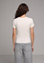 thumb-Показати інформацію про Футболка З Коротким Рукавом Жіноча Бежева
