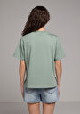 thumb-Показати інформацію про Футболка З Коротким Рукавом Жіноча Зелена