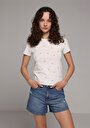 thumb-Показати інформацію про Футболка З Коротким Рукавом Жіноча Біла