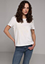 thumb-Показати інформацію про Футболка З Коротким Рукавом Жіноча Біла