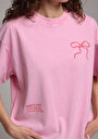 thumb-Показати інформацію про Футболка З Коротким Рукавом Жіноча Рожева