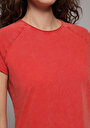 thumb-Показати інформацію про Футболка З Коротким Рукавом Жіноча Червона