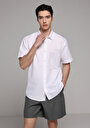 thumb-Показати інформацію про Сорочка З Коротким Рукавом Чоловіча Біла