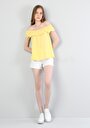 thumb-Показати інформацію про Футболка З Коротким Рукавом Жіноча Жовта  Cl1040457